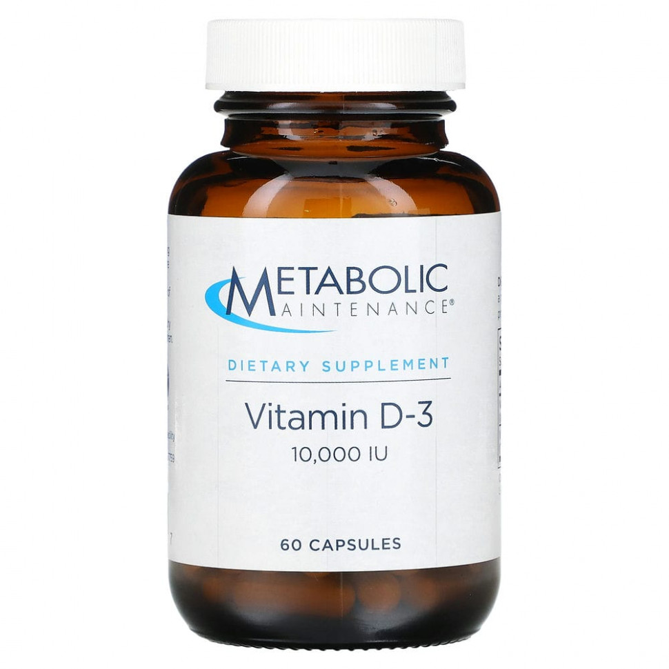 Metabolic Maintenance, Vitamin D-3, 10,000 IU, 60 Capsules  3850