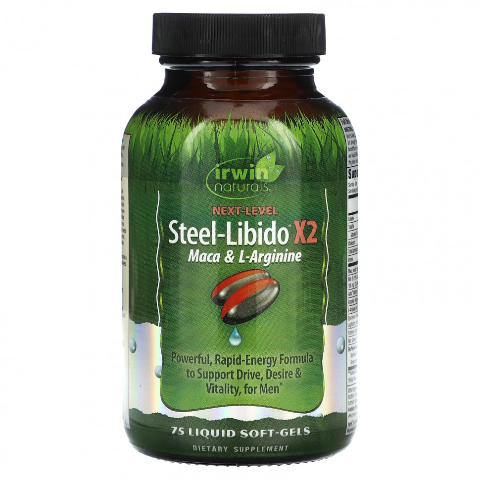 Irwin Naturals, Steel-Libido X2,   L-, 75    5990