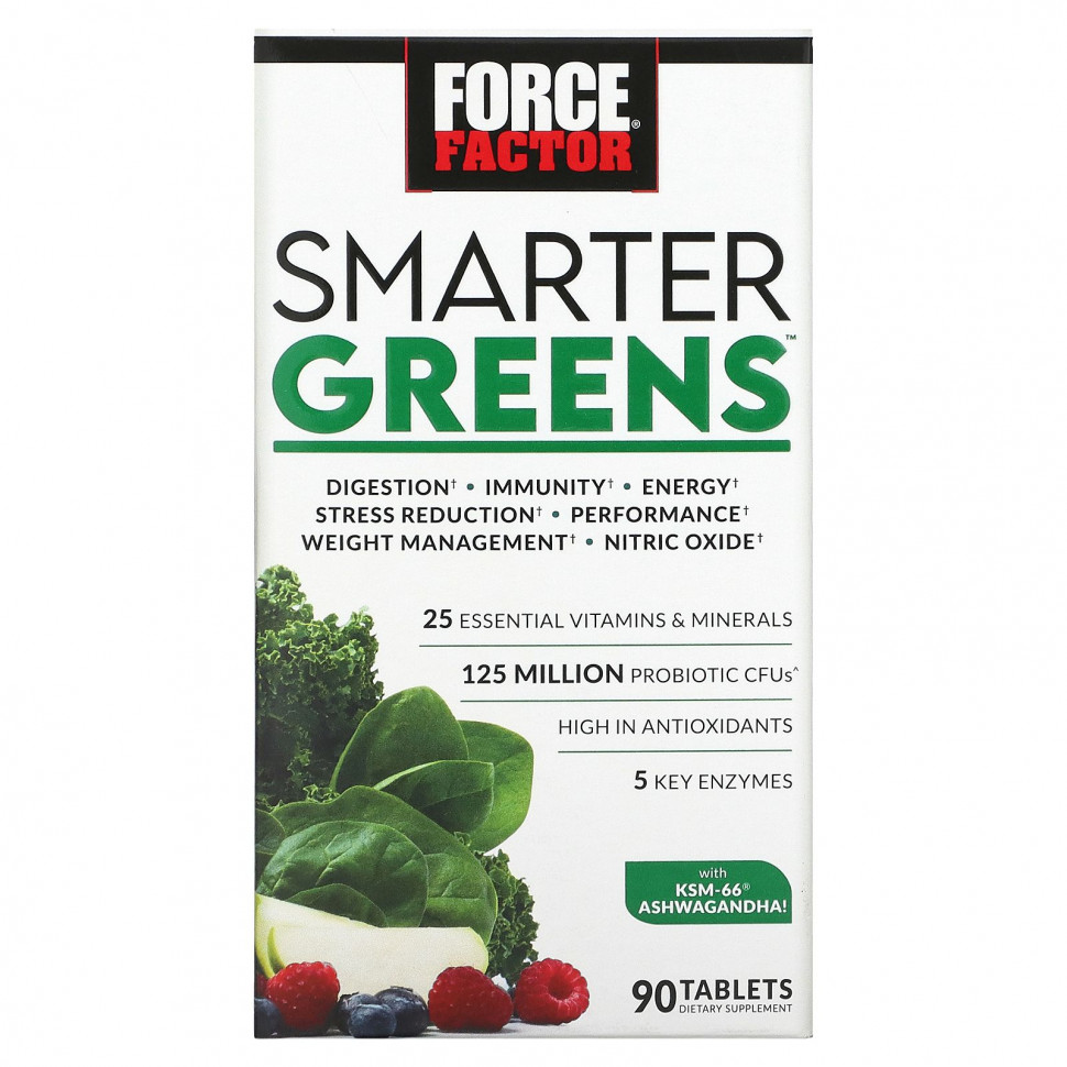 Force Factor, Smarter Greens, 90   4000