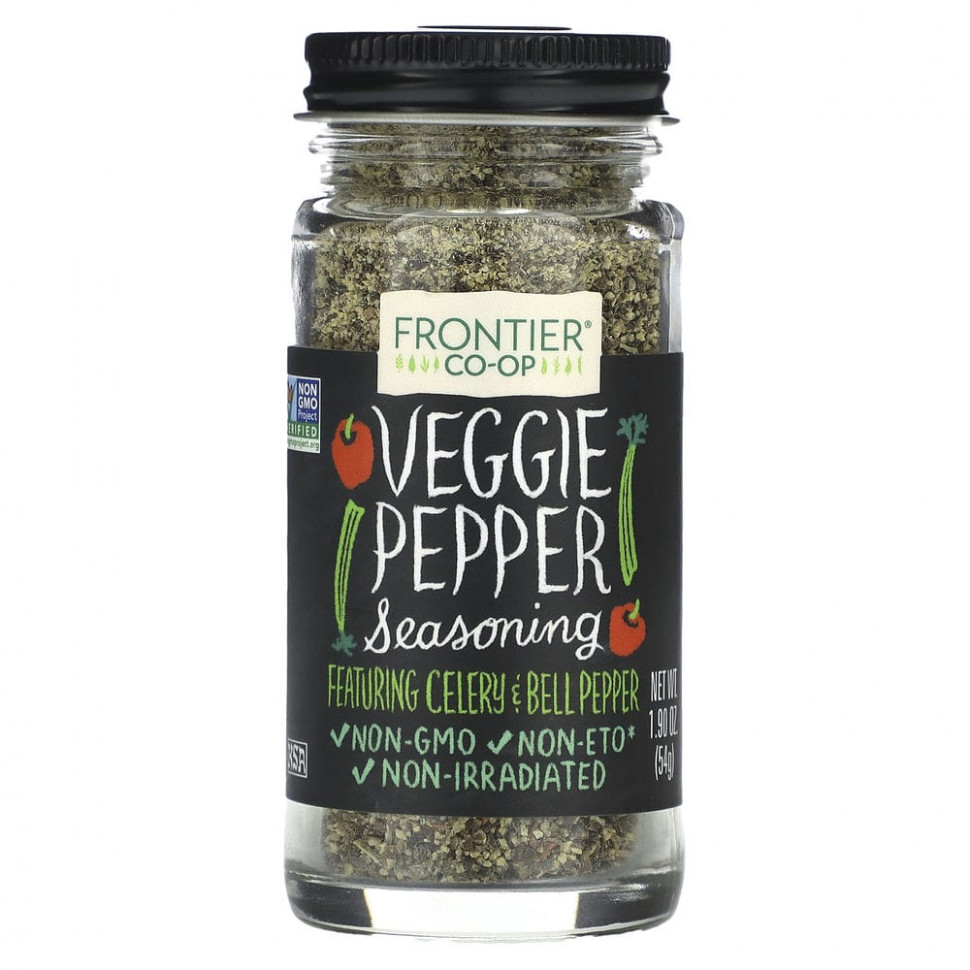 Frontier Co-op, Veggie Pepper Seasoning, 1.9 oz (54 g)  1210