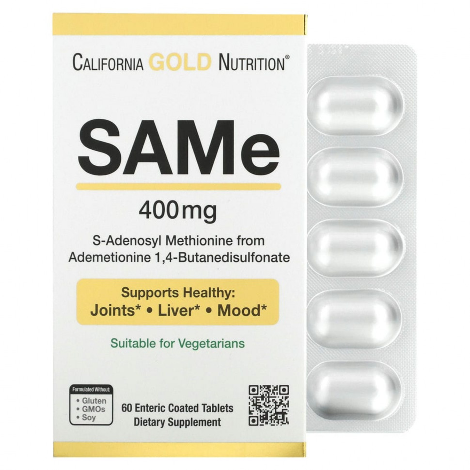 California Gold Nutrition, SAM-e,   , 400 , 60 ,     7130