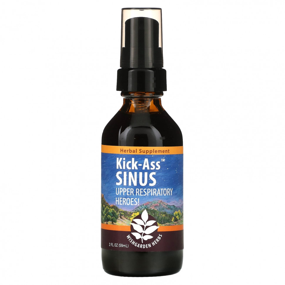 WishGarden Herbs, Kick-Ass Sinus, 59  (2 . )  4530