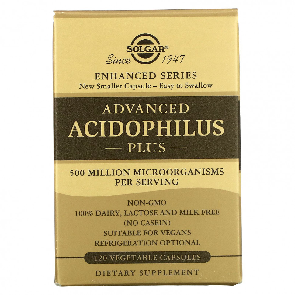 Solgar, Advanced Acidophilus Plus, 120    2650