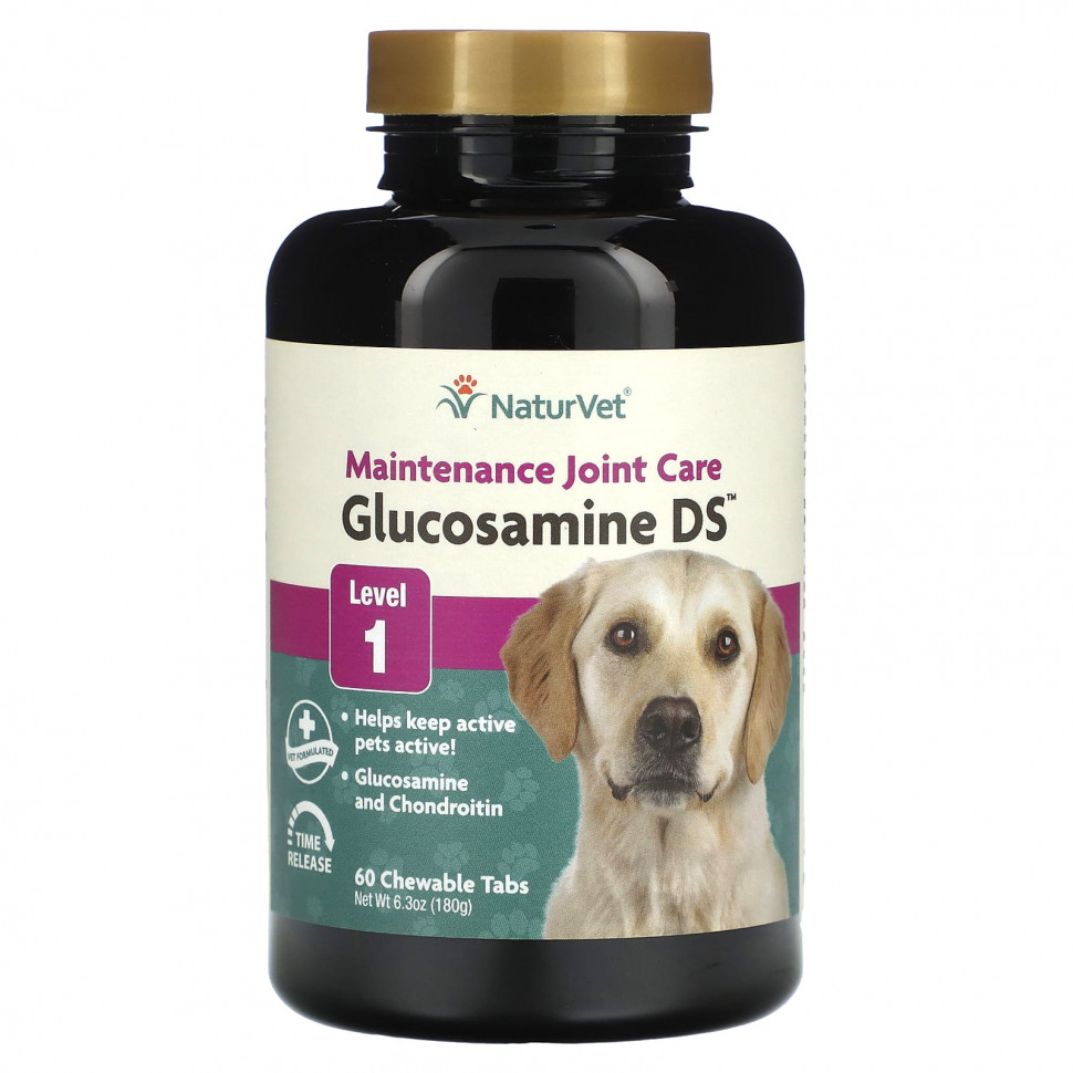 NaturVet, Glucosamine DS,    ,  1, 60  , 180  (6,3 )  2860