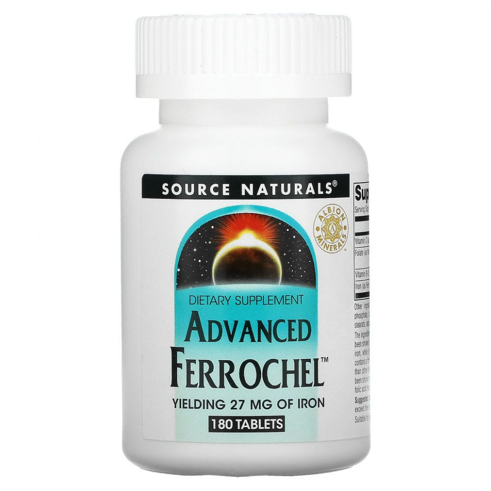 Source Naturals, Advanced Ferrochel,  , 180   2600