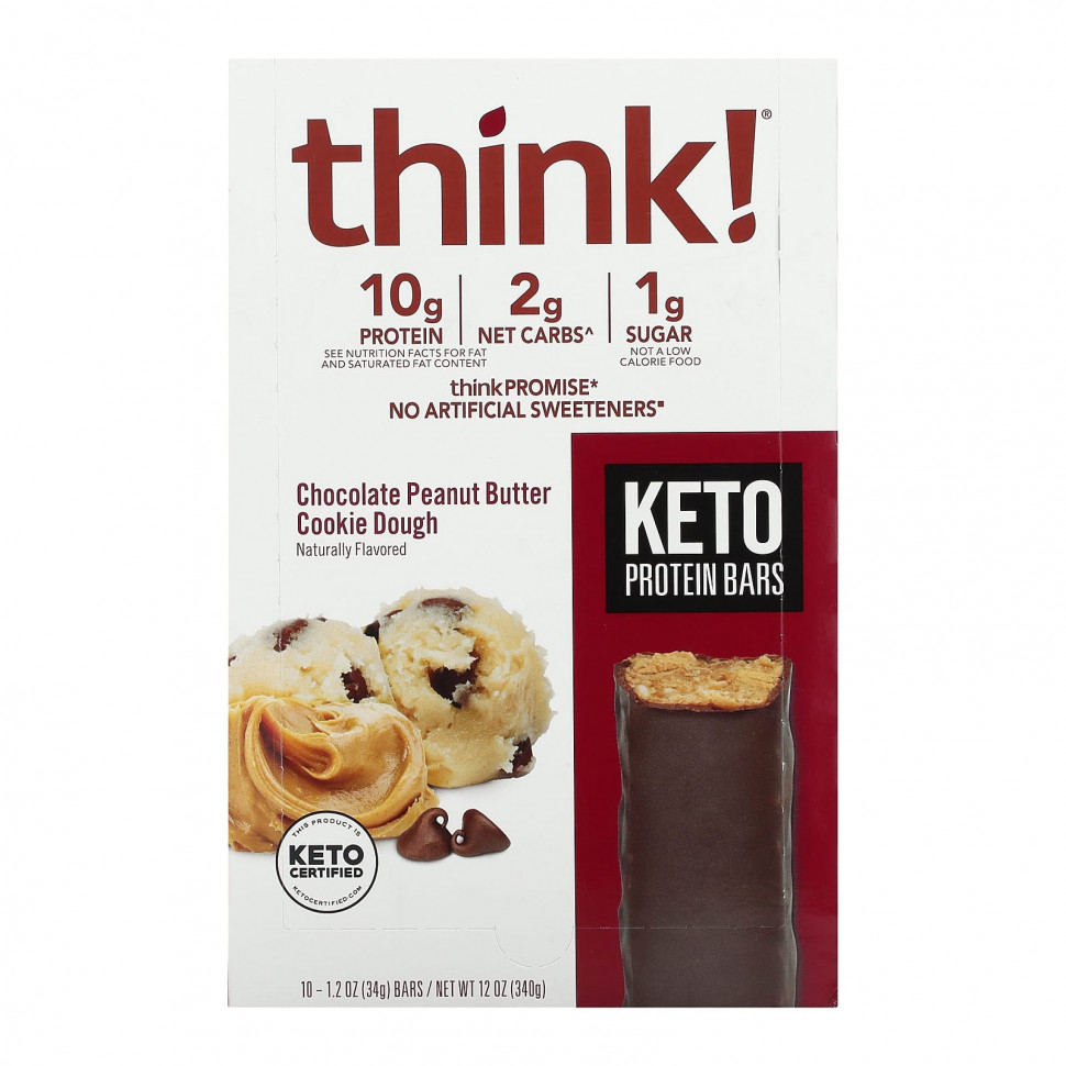 Think !, Keto Protein Bars,       , 10 , 34  (1,2 )   5150