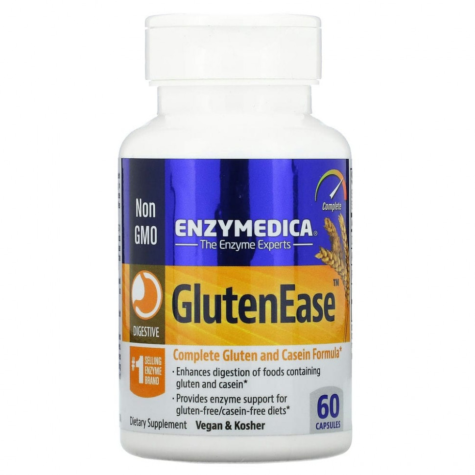 Enzymedica, GlutenEase, 60   5020