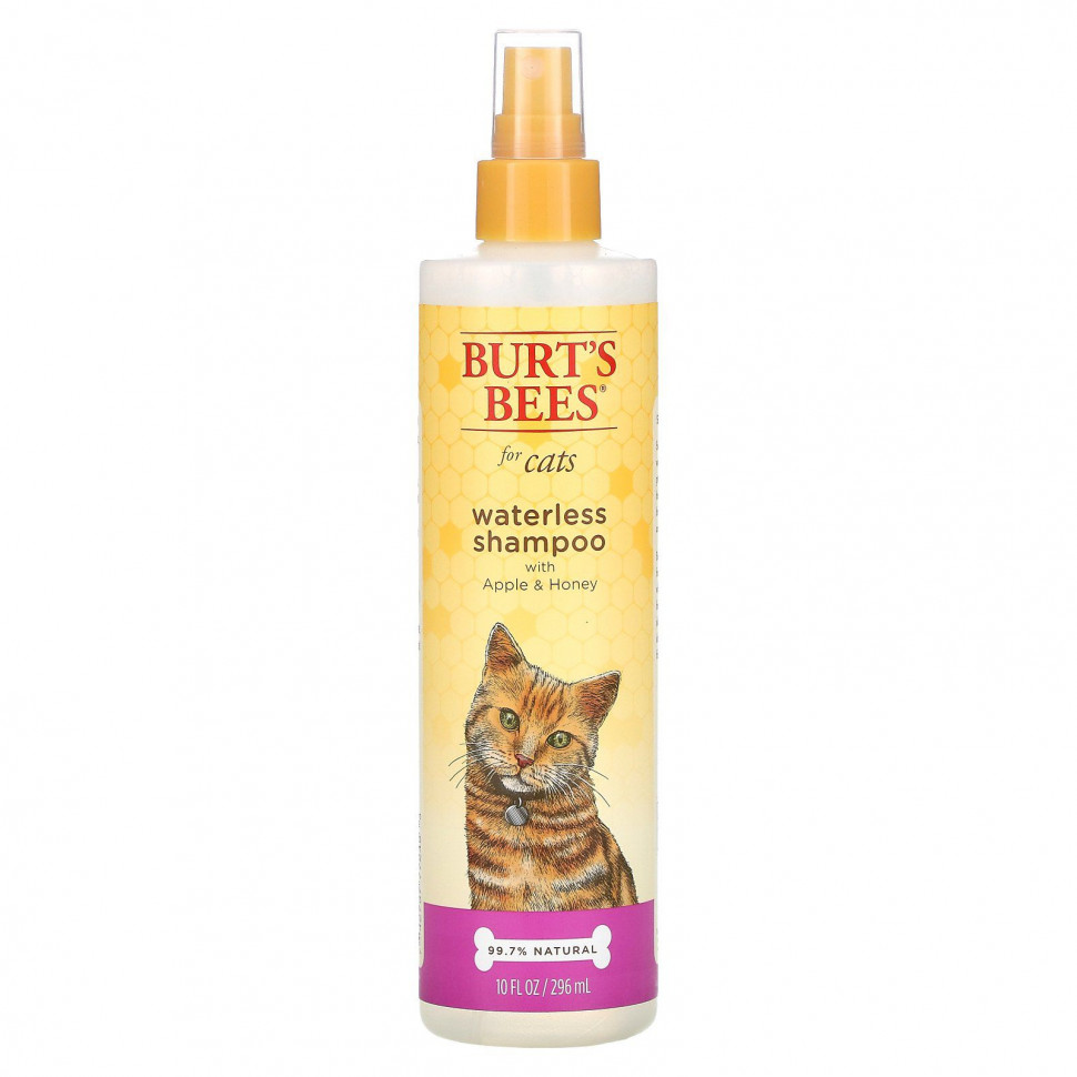 Burt's Bees, Waterless Shampoo for Cats, Apple & Honey, 10 fl oz (296 ml)  1560