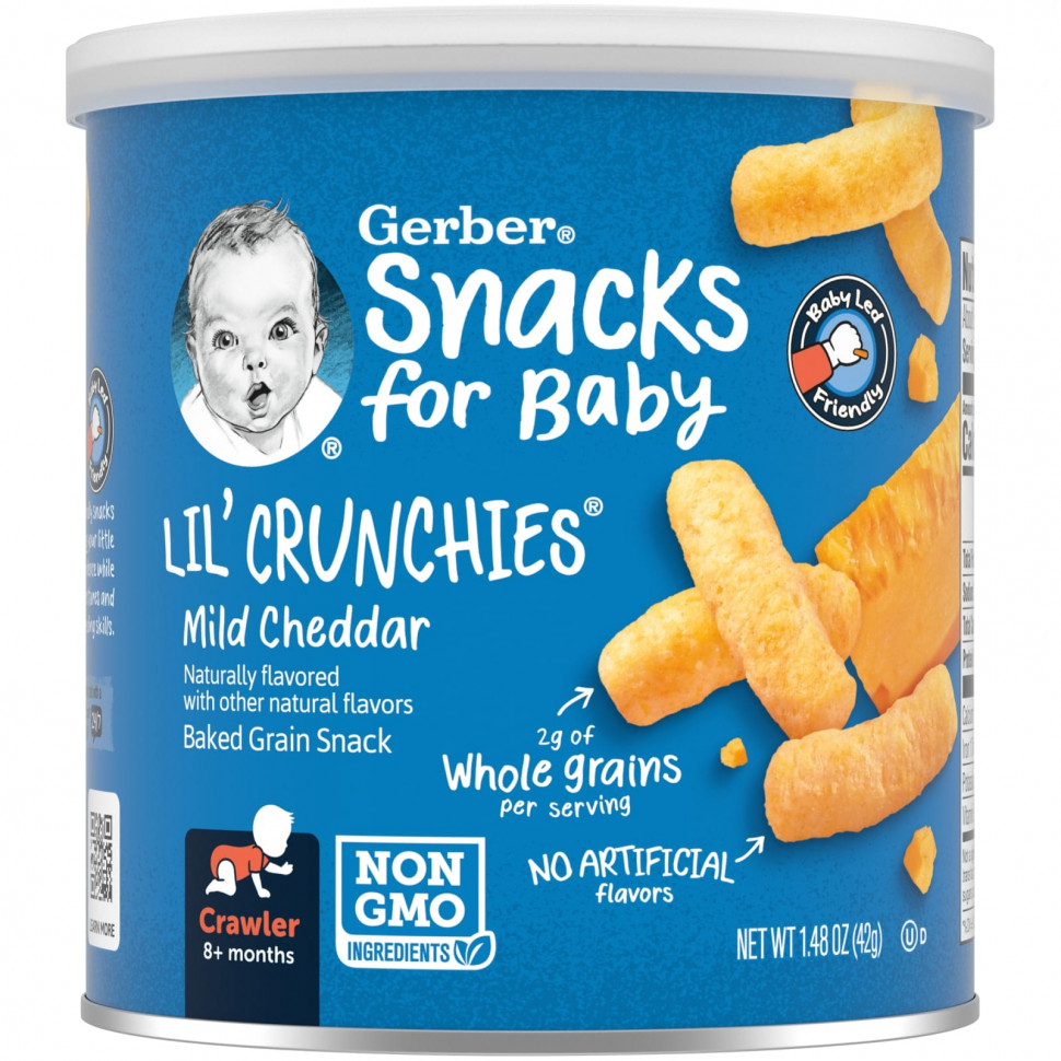 Gerber, Snacks for Baby, Lil 'Crunchies,    ,  8 ,  , 42  (1,48 )  920