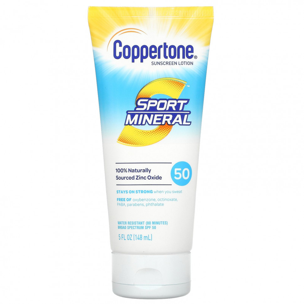 Coppertone, Sport Mineral,  , SPF 50, 5   (148 )  2760