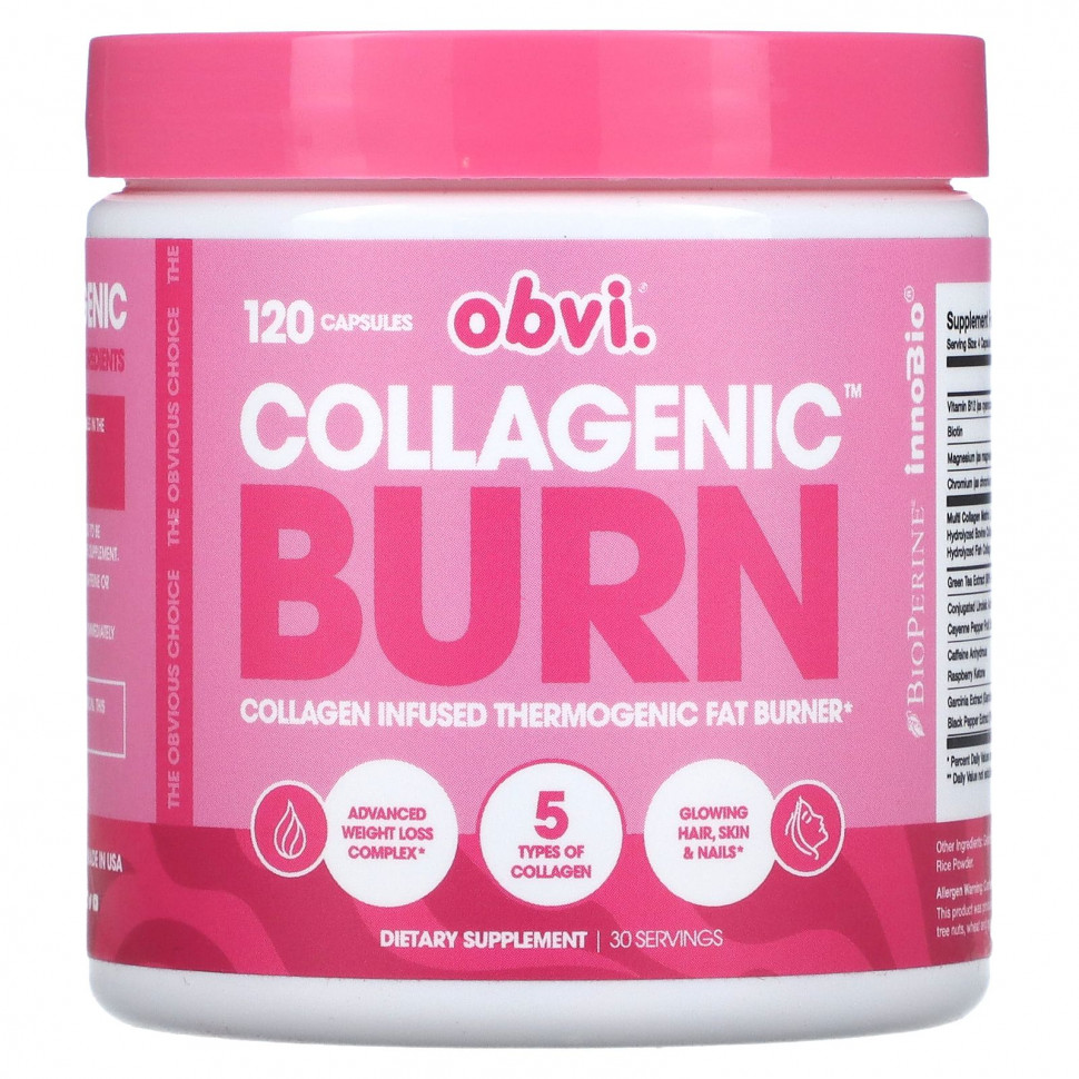 Obvi, Collagenic Burn, 120   6170