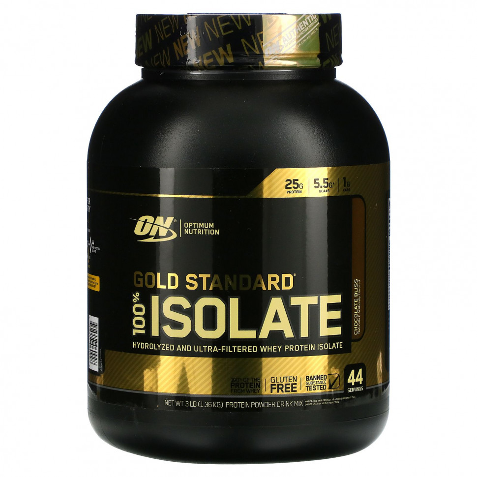 Optimum Nutrition, Gold Standard, 100% , Chocolate Bliss, 1,36  (3 )  16030