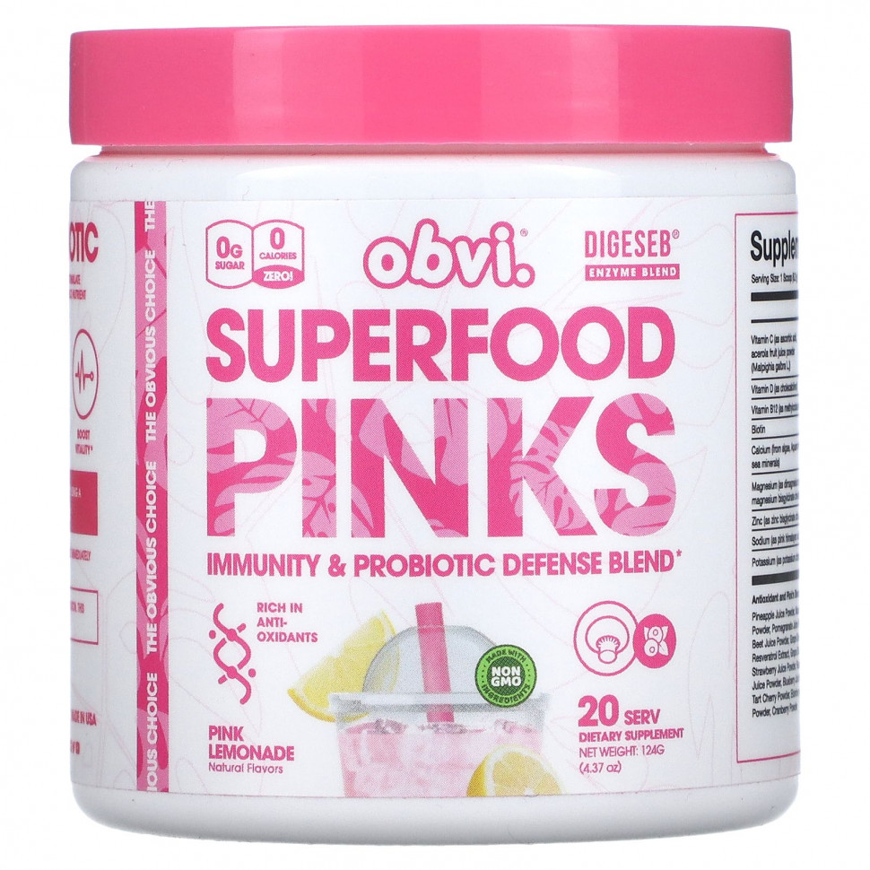 Obvi, Superfood Pinks,  , 124  (4,37 )  5010