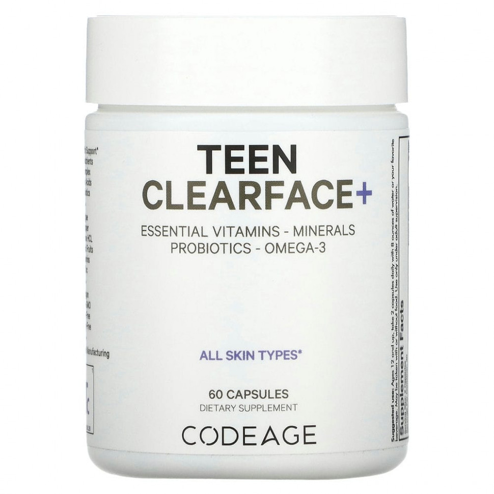 Codeage, Teen Clearface Vitamins,    , 60   4830