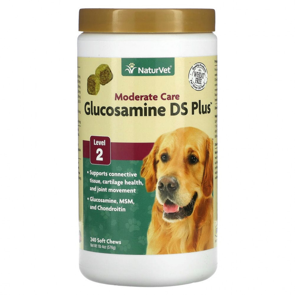 NaturVet, Glucosamine DS Plus,  ,  2, 240  , 576  (1  4 )  7980