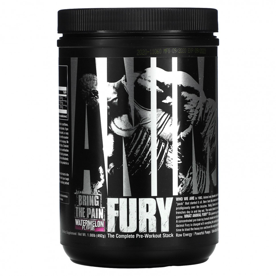  IHerb () Universal Nutrition, Animal Fury,   , , 492  (1,08 ), ,    7870 