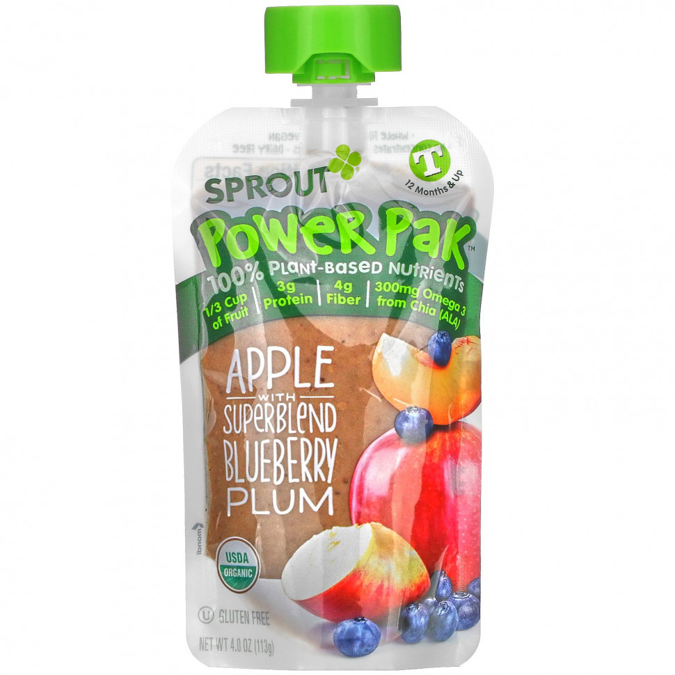 Sprout Organic, Power Pak,    12 ,     , 113  (4,0 )  680