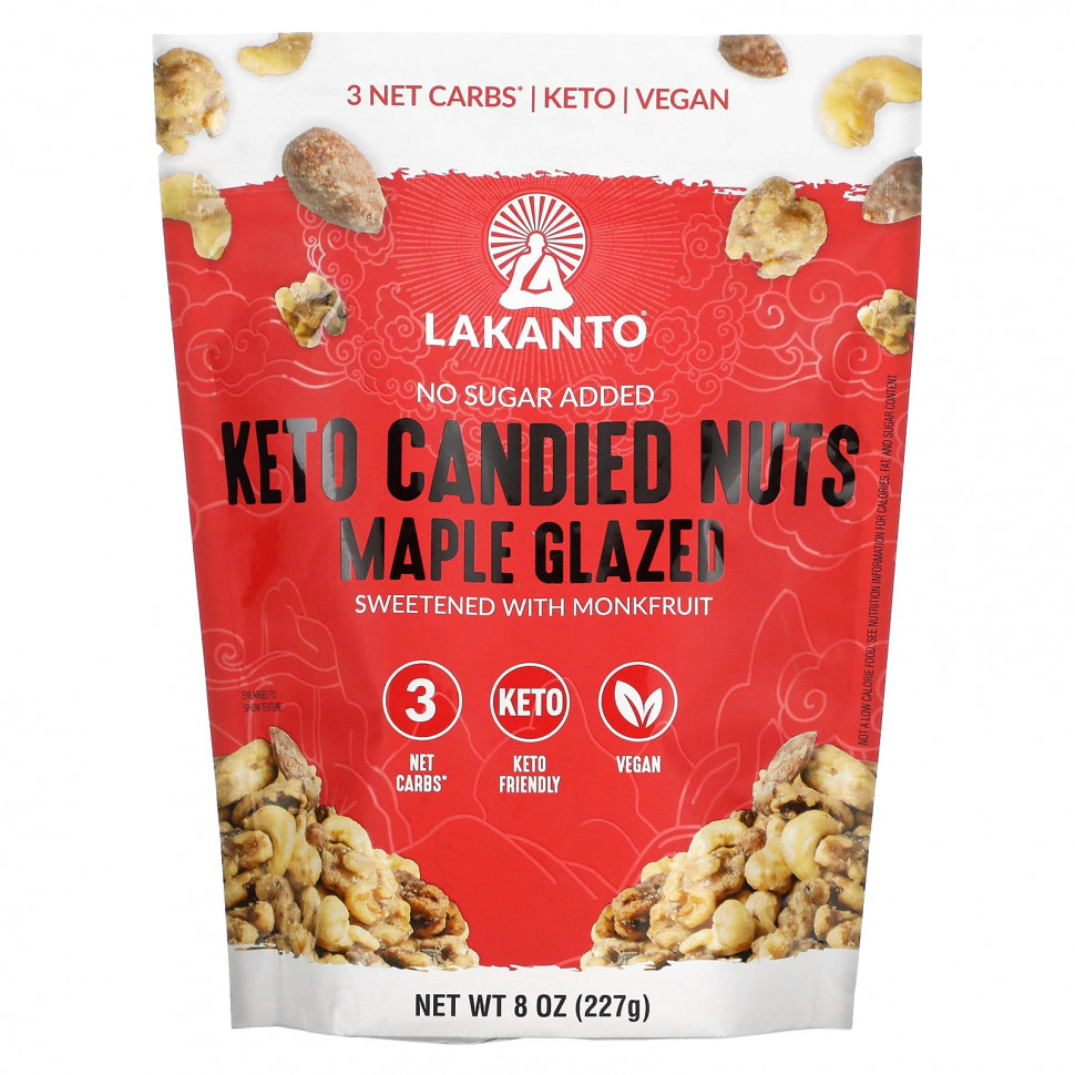 Lakanto, Keto Candied Nuts, Maple Glazed, 8 oz (227 g)  2440