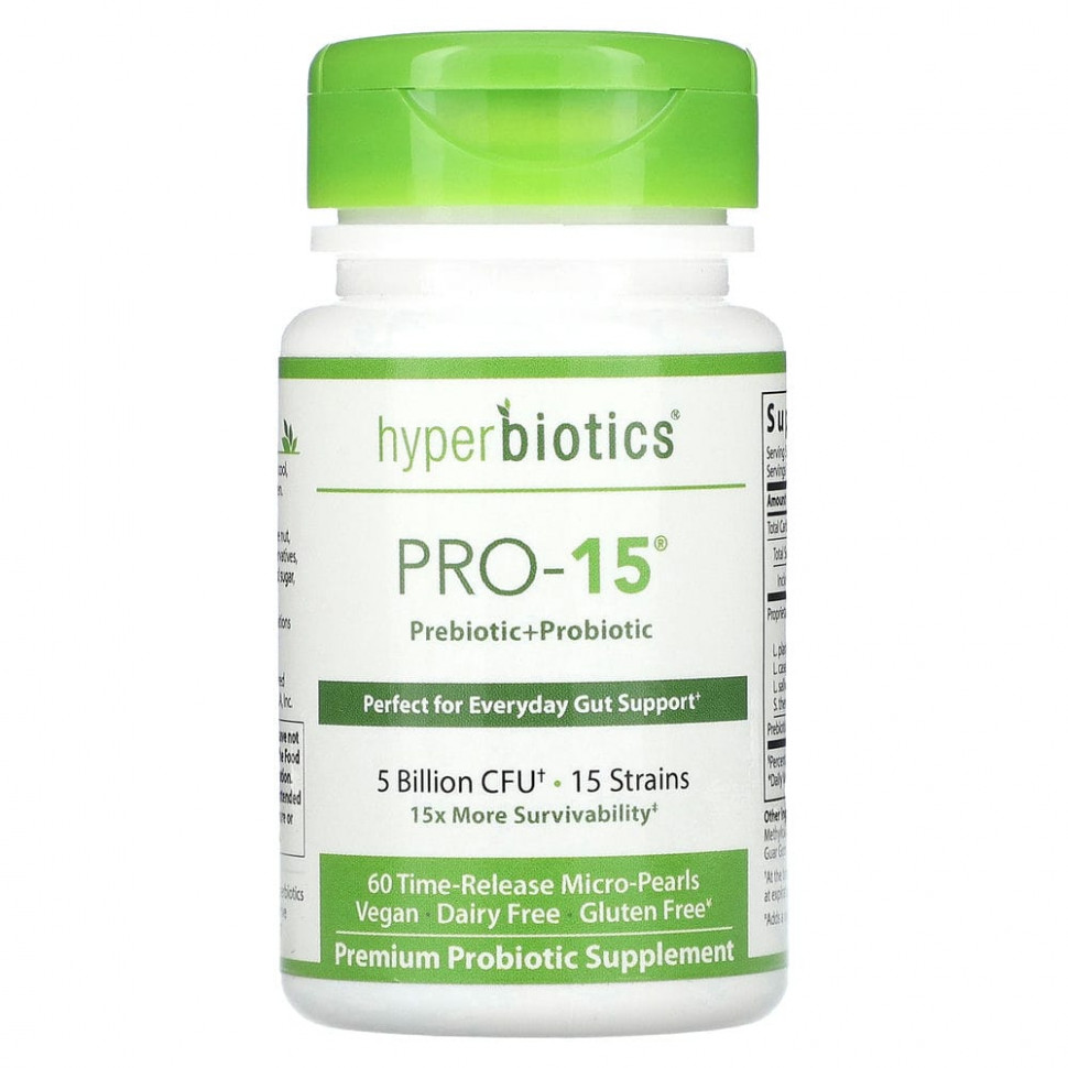 Hyperbiotics, PRO-15,  , 5  , 60       5100