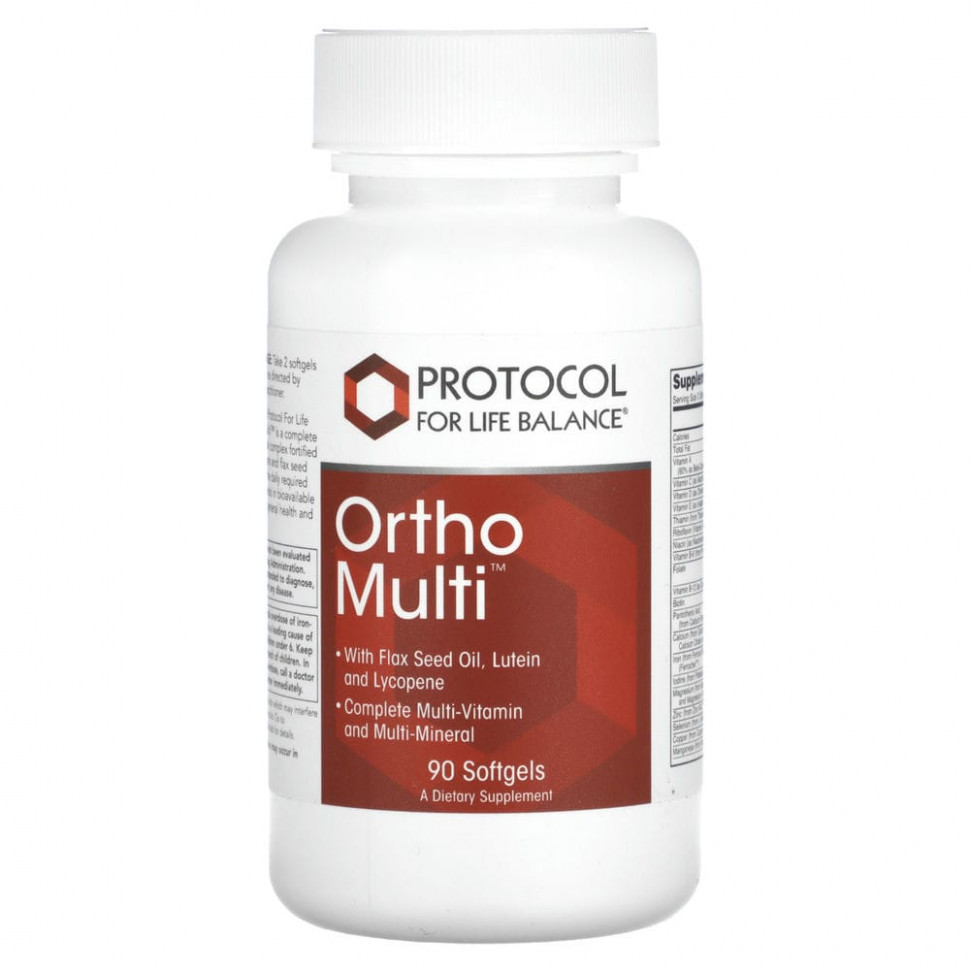  IHerb () Protocol for Life Balance, Ortho Multi, 90  , ,    4960 