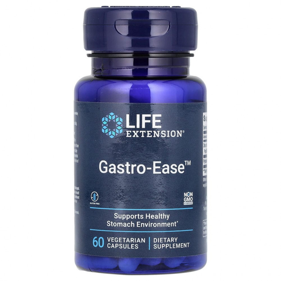 Life Extension, Gastro-Ease, 60    5040