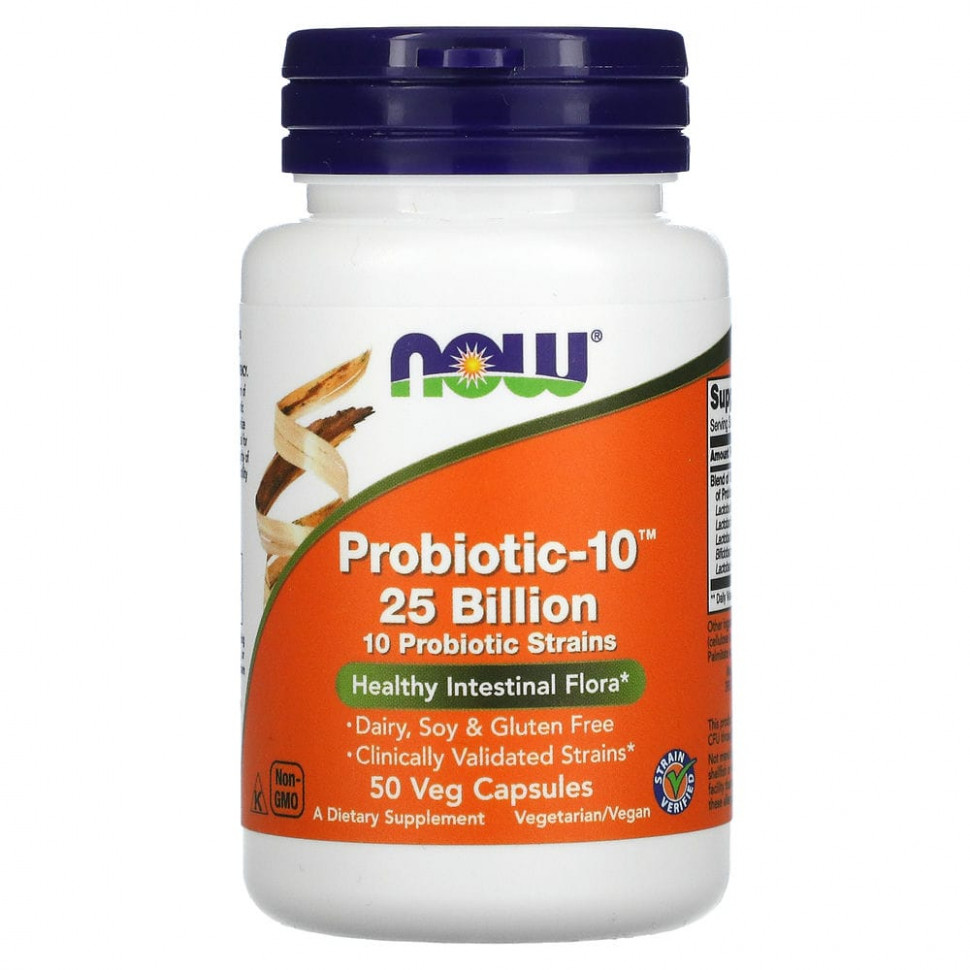 NOW Foods, Probiotic-10, 25 , 50    2330