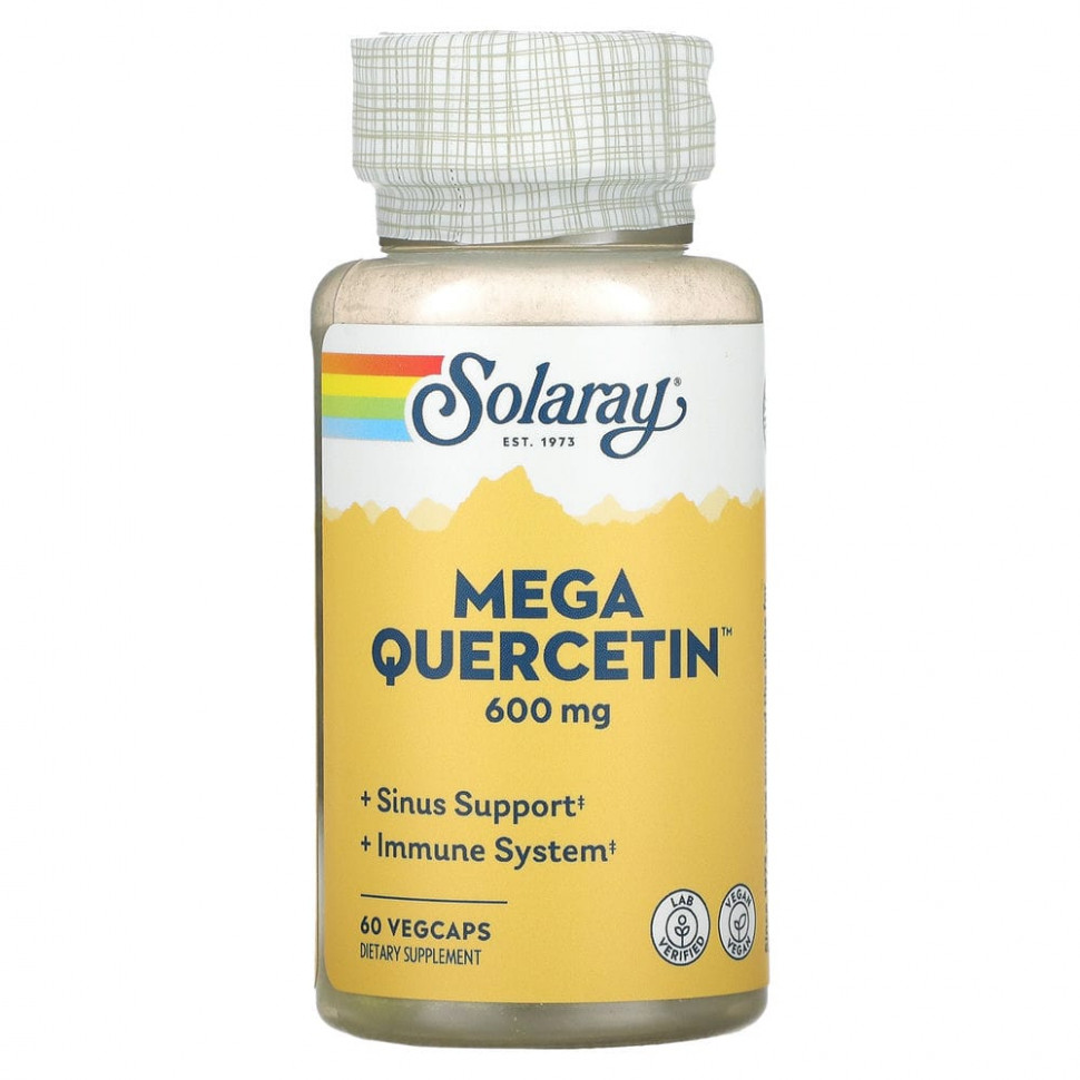 Solaray, Mega Quercetin, 600 , 60    3550