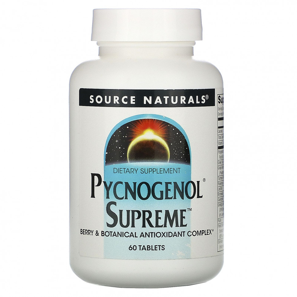 Source Naturals, Pycnogenol Supreme, 60   5260