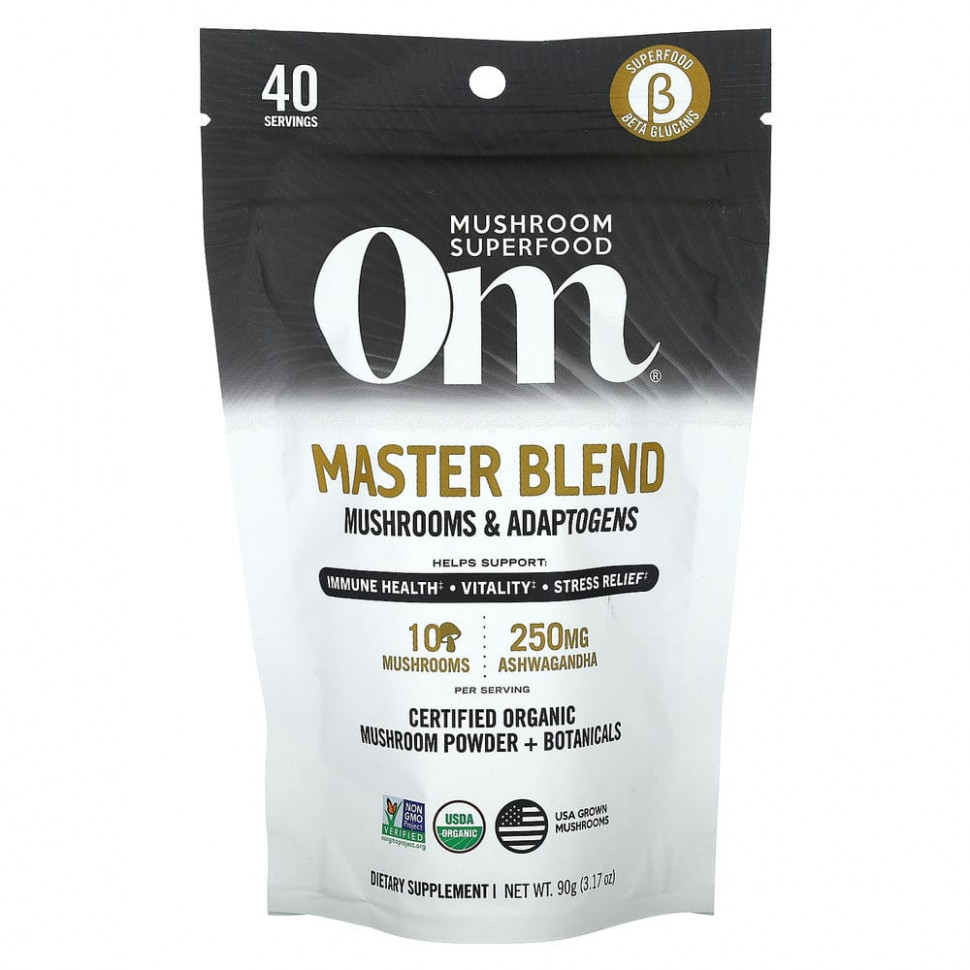 Om Mushrooms, Mushroom Master Blend,  , 90  (3,17 )  5390