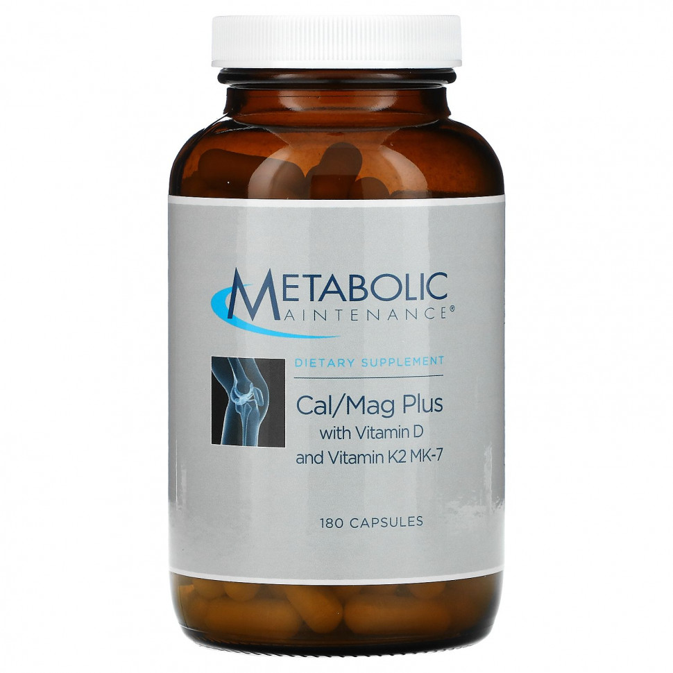 Metabolic Maintenance, Cal / Mag Plus   D   K2 MK-7, 180   5700