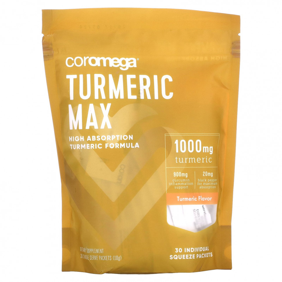 Coromega, Turmeric Max, , 1000 , 30  -  10   7940