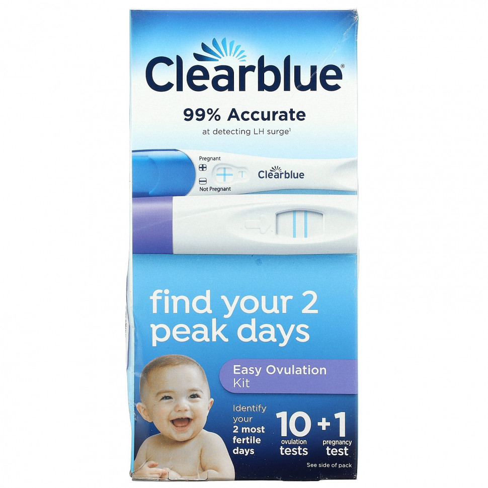 Clearblue, Easy Ovulation Kit, 10    + 1     4950