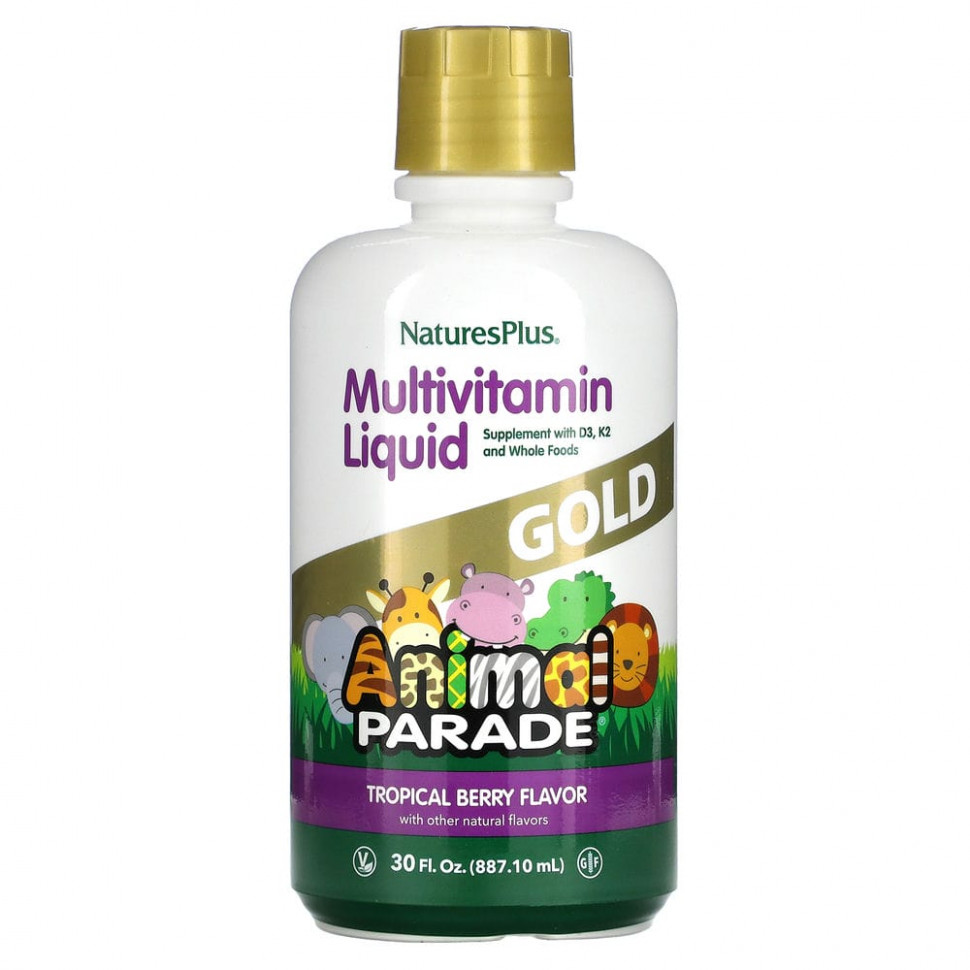 NaturesPlus, Source of Life, Animal Parade, Gold Liquid,      ,   , 887,10  (30 . )  6100