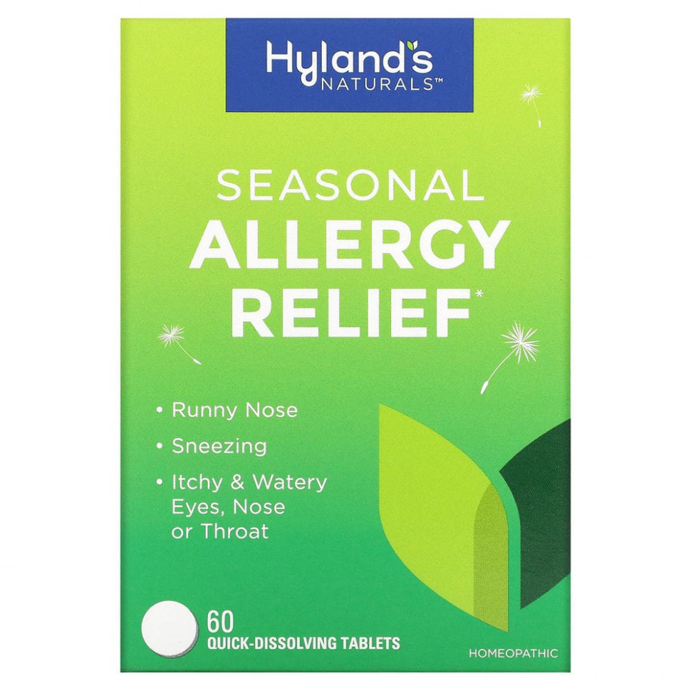 Hyland's, Seasonal Allergy Relief, 60    1960