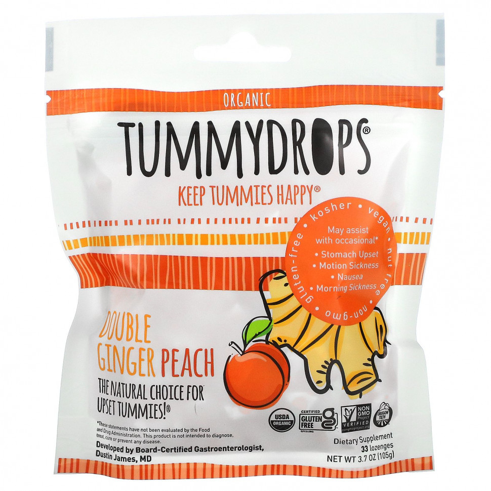 Tummydrops, Organic,    , 33 , 105  (3,7 )  2490
