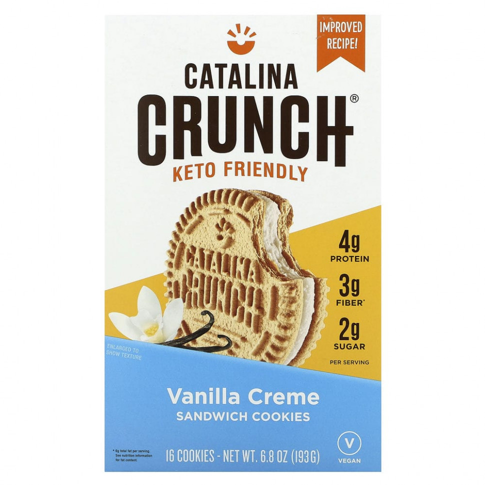 Catalina Crunch, Keto Sandwich Cookies,  , 16 , 193  (6,8 )  1750