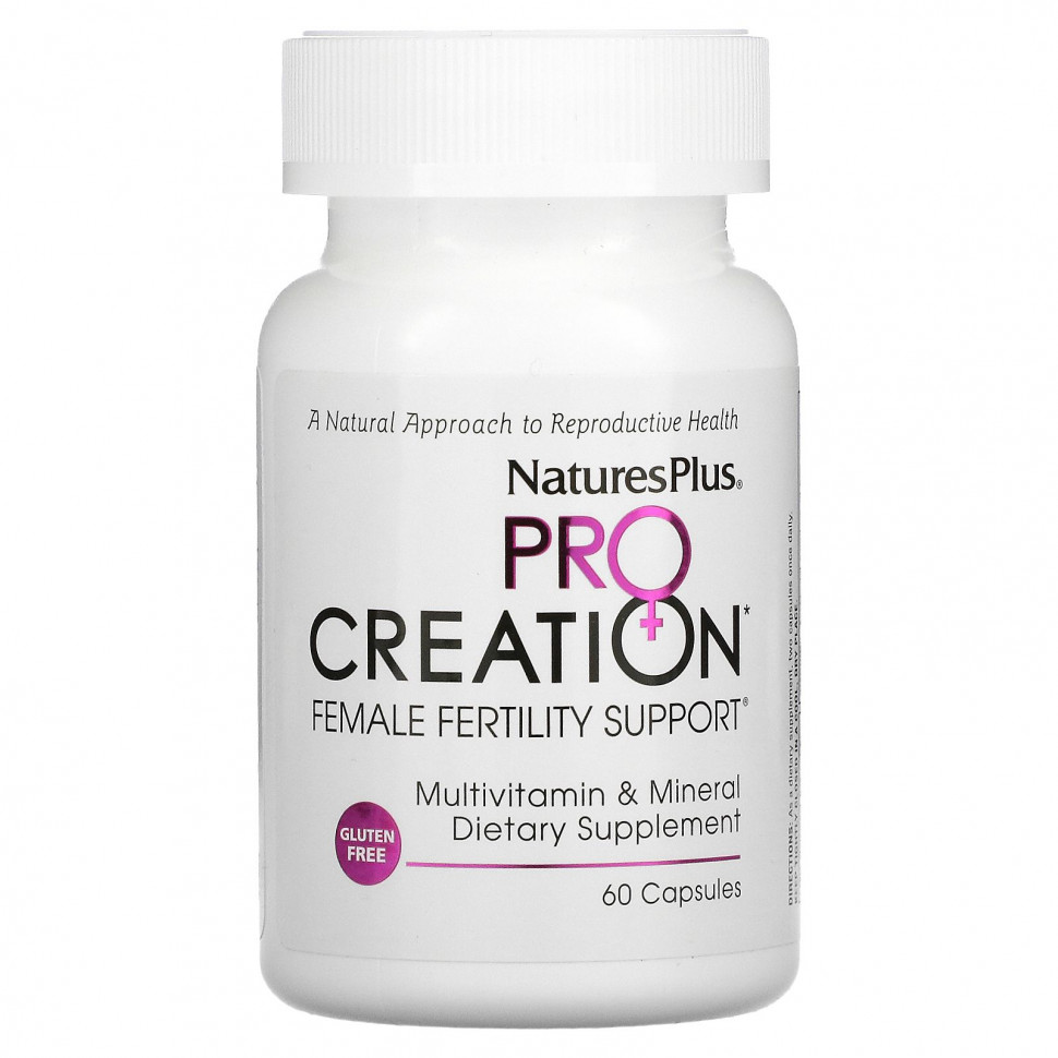 NaturesPlus, ProCreation, Female Fertility Support,     , 60    3440