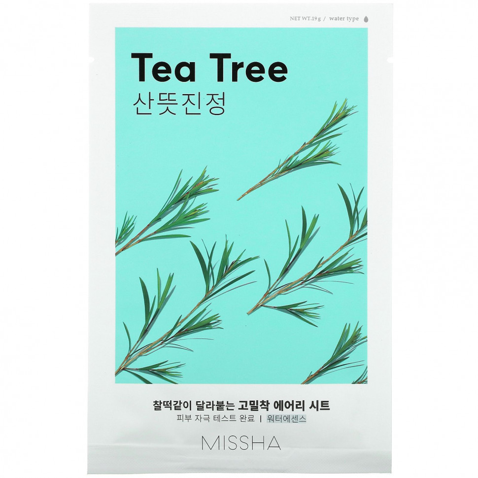 Missha,   Airy Fit Beauty Sheet Mask, Tea Tree, 1 , 19   390