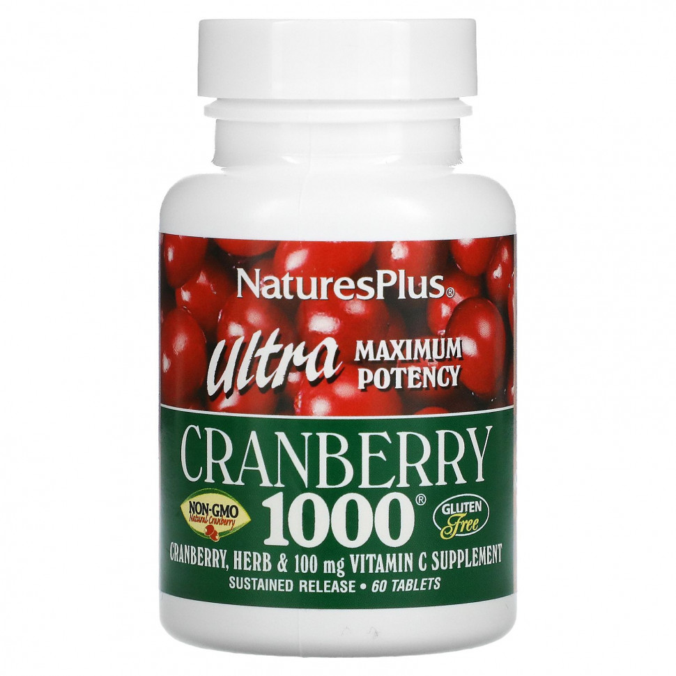 NaturesPlus, Ultra Cranberry 1000, 60   4550