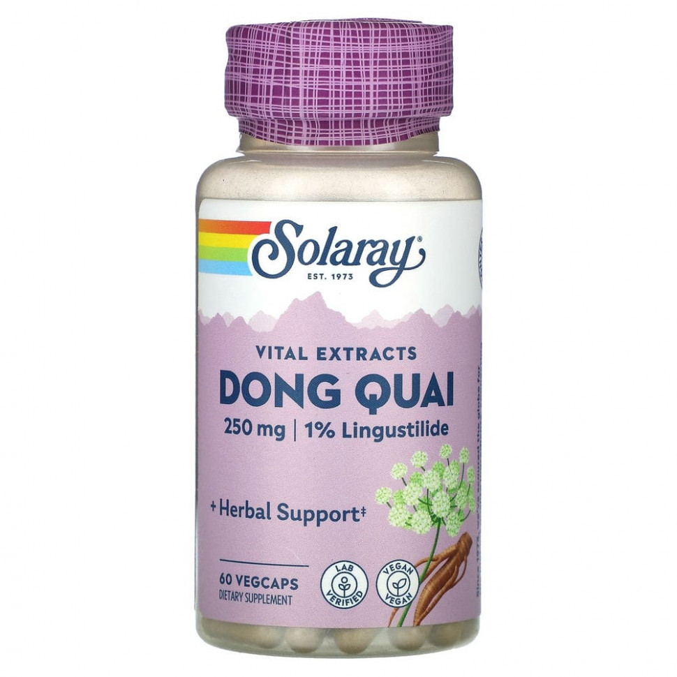 Solaray, Vital Extracts, Dong Quai, 250 , 60    2160