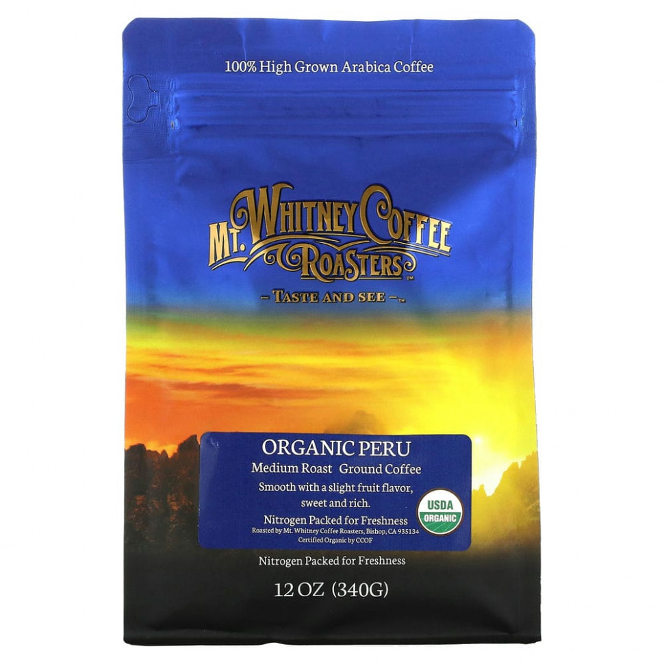 Mt. Whitney Coffee Roasters, Organic Peru,  ,  , 340  (12 )  2820