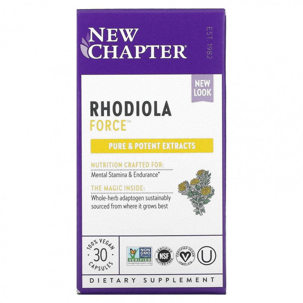 New Chapter, Rhodiola Force, , 30    4970