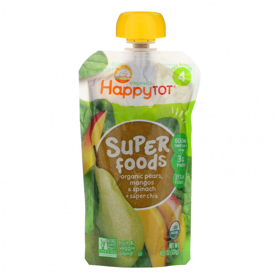  IHerb () Happy Family Organics, HappyTot, SuperFoods,  , ,    , 120  (4,22 ), ,    540 