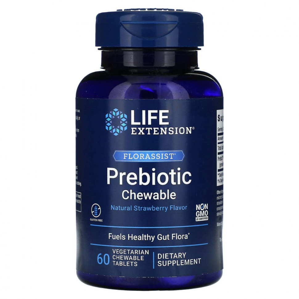 Life Extension, FLORASSIST Prebiotic Chewable,    , 60    2490