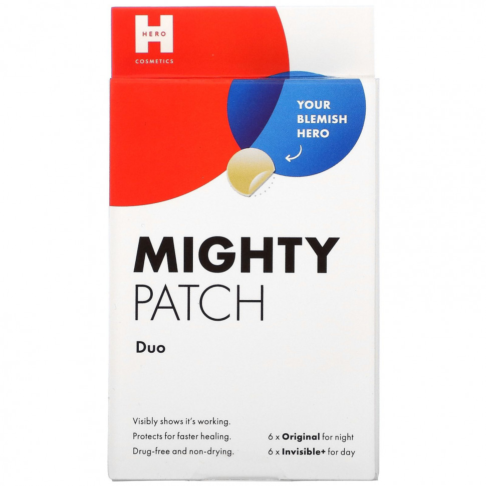 Hero Cosmetics, Mighty Patch Duo, 6 Original + 6 Invisible+ Patches  990