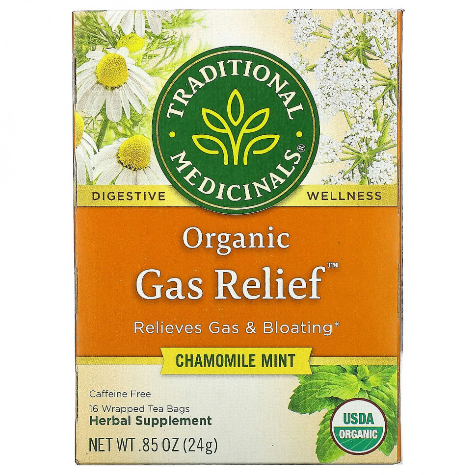 Traditional Medicinals, Organic Gas Relief,  ,   , 16    , 24  (0,85 )  1150