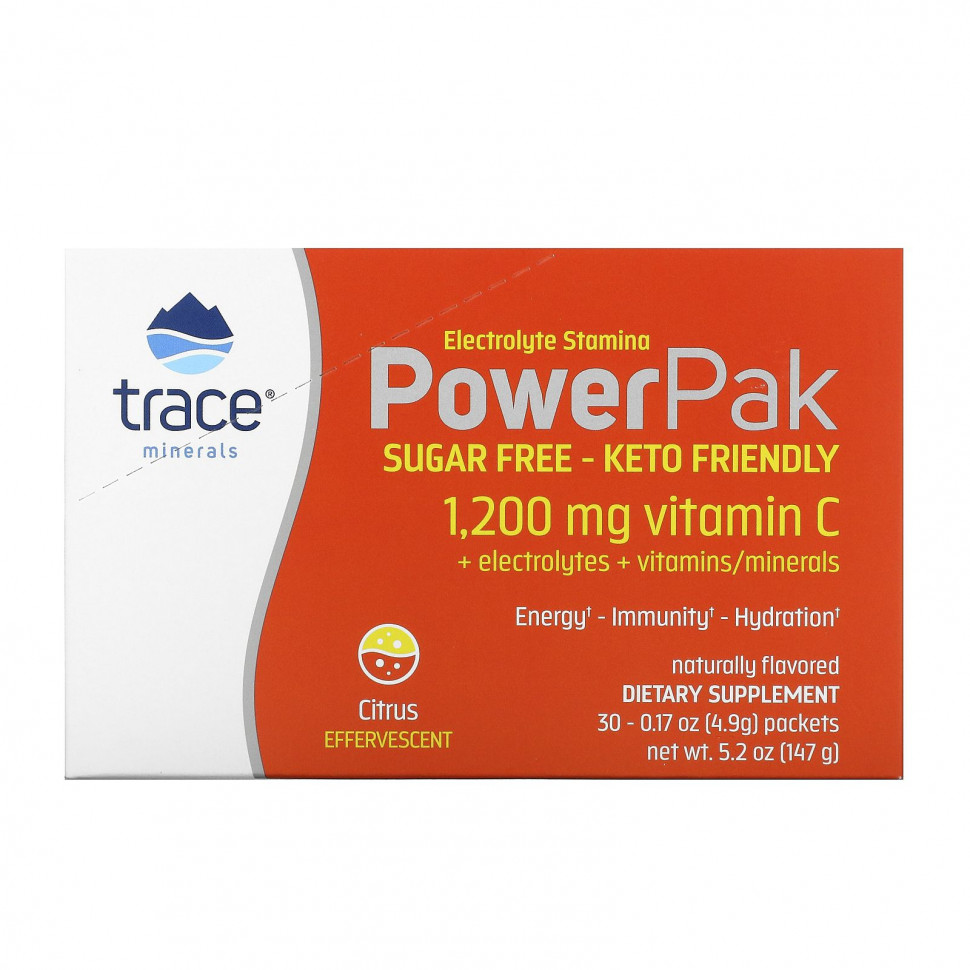 Trace Minerals , Electrolyte Stamina PowerPak,  , , 30   4,9  (0,17 )  3470