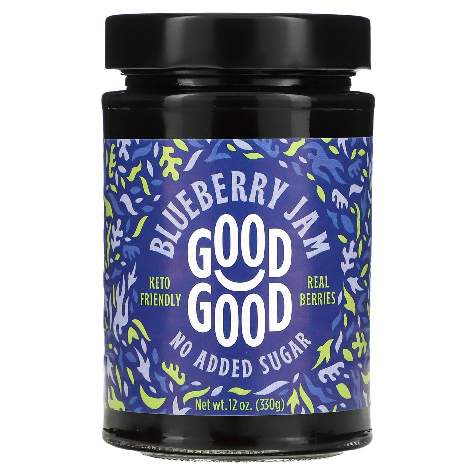 GOOD GOOD, Blueberry Jam, 12 oz (330 g)  1950