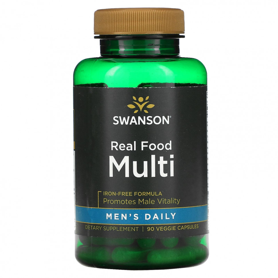 Swanson, Men's Daily, Real Food Multi,  , 90    5230