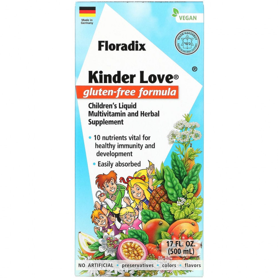 Gaia Herbs, Floradix, Kinder Love,       ,  , 500  (17 . )  8110